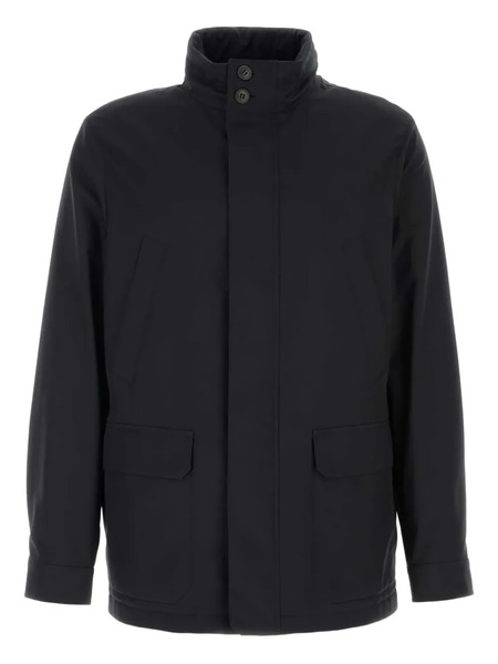  Zegna Button Wool Jacket - Black 