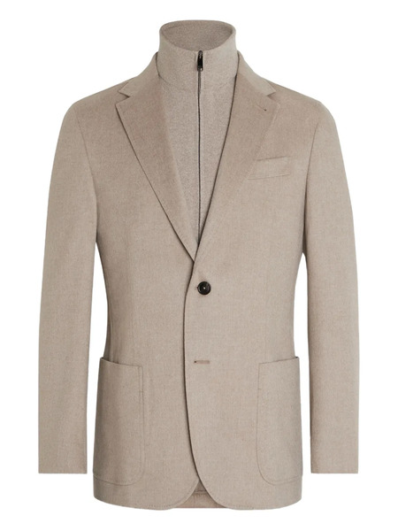 Zegna Cashmere Blazer - Neutrals 