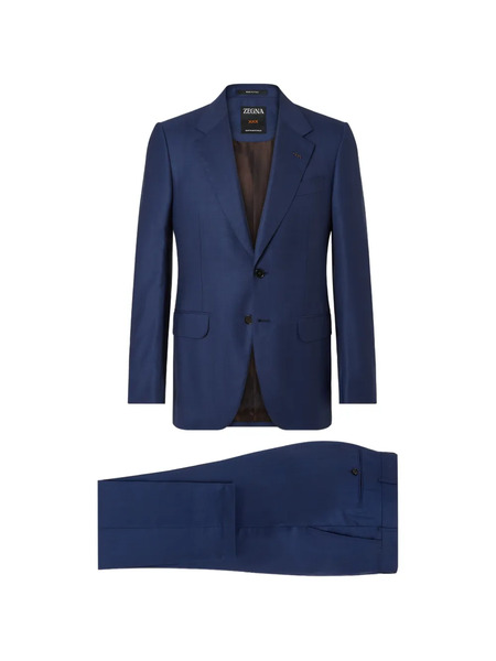 Zegna Centoventimila Checked Wool Suit - Blue 