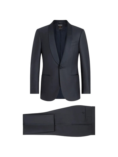  Zegna Centoventimila Shawl-lapel Suit - Blue 