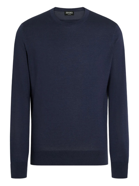  Zegna Crew-neck Sweater - Blue 
