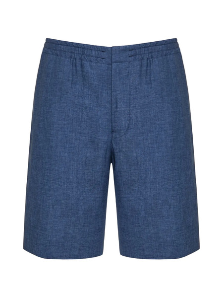  Zegna Elasticated-waistband Shorts - Blue 