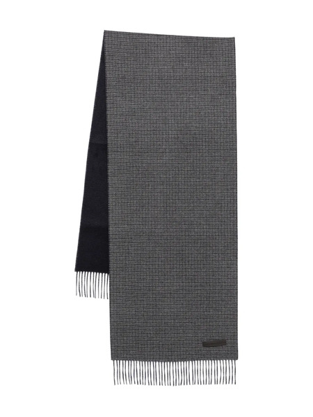  Zegna Fine-checked Scarf - Grey 