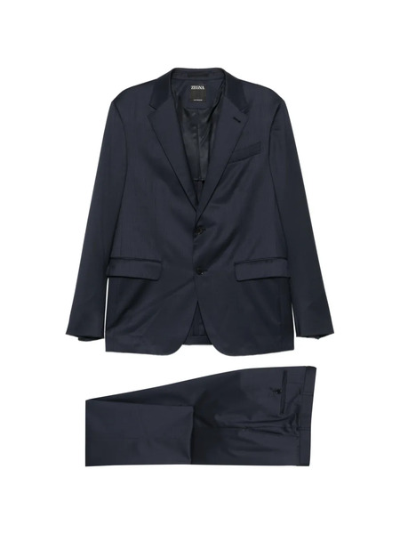  Zegna Flap Pocket Suit - Blue 