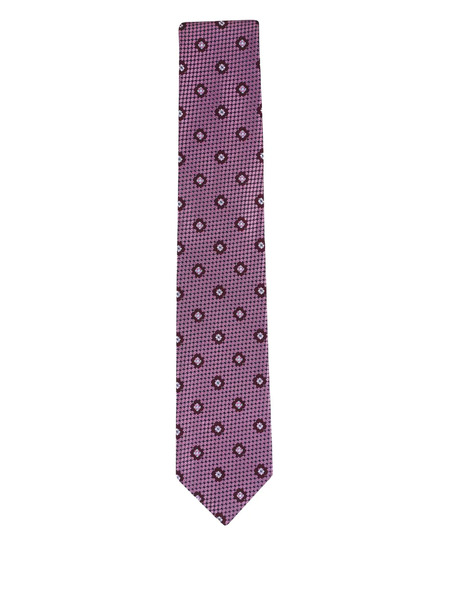  Zegna Floral Motif Tie - Red 