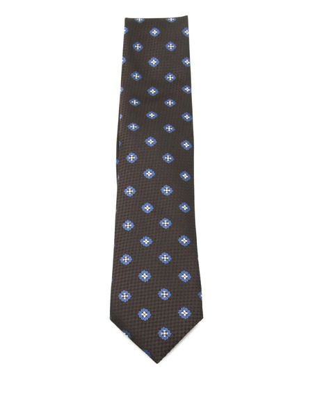  Zegna Floral-patterned Tie - Brown 