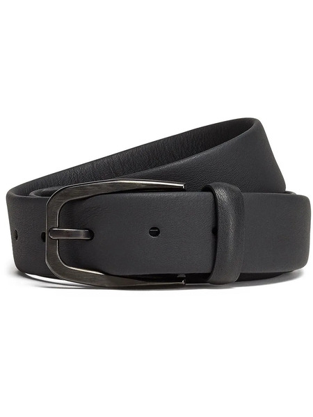  Zegna Leather Belt - Black 