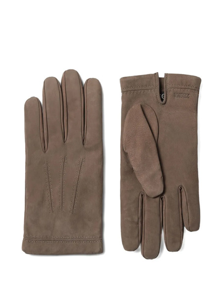  Zegna Leather Gloves - Brown 