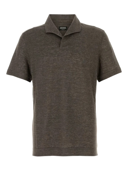  Zegna Linen T-shirt - Brown 