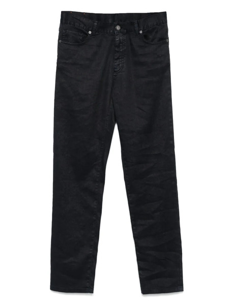  Zegna Logo-patch Trousers - Blue 