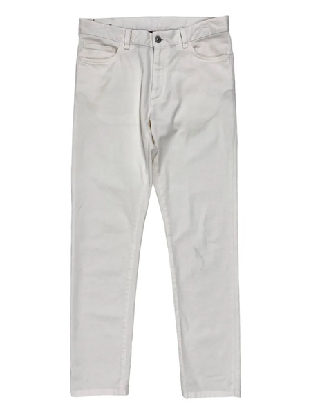  Zegna Logo-patch Trousers - White 