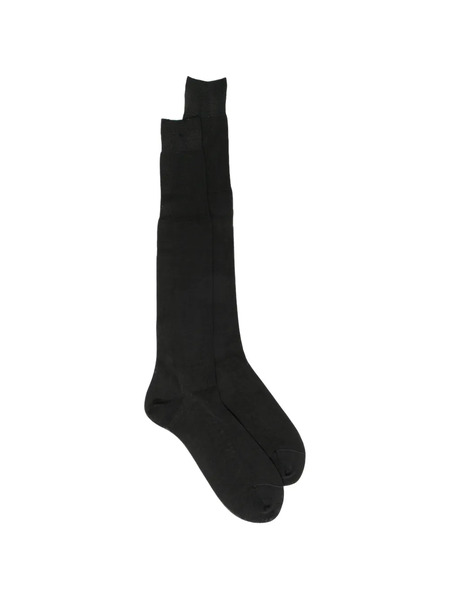  Zegna Logo-print Socks - 022 Dark Grey 