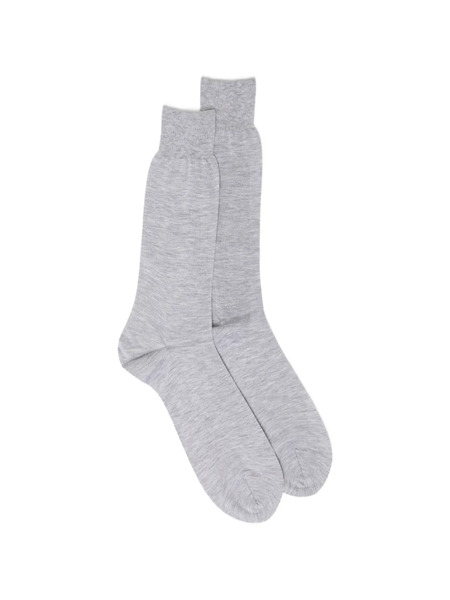  Zegna Logo-print Socks - Grey 
