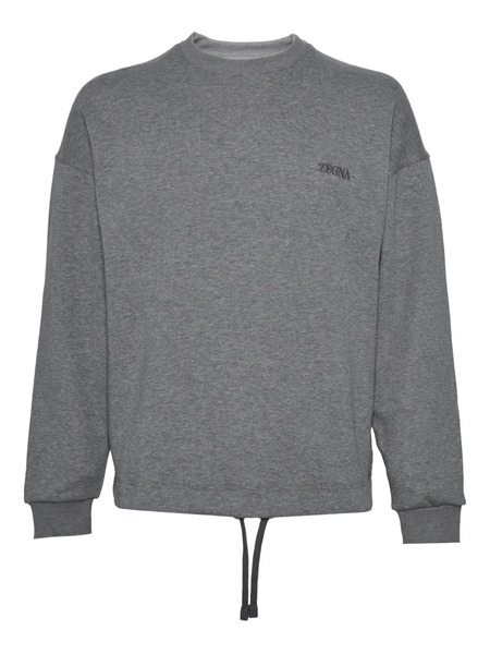  Zegna Logo Sweatshirt - Grey 