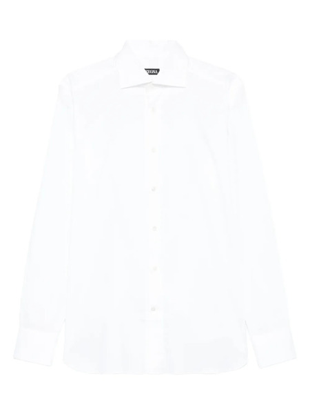  Zegna Long-sleeve Buttoned Shirt - White 