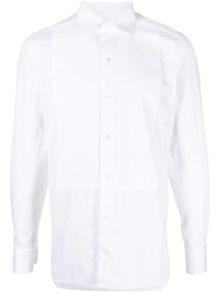  Zegna Panelled Evening Shirt - White 