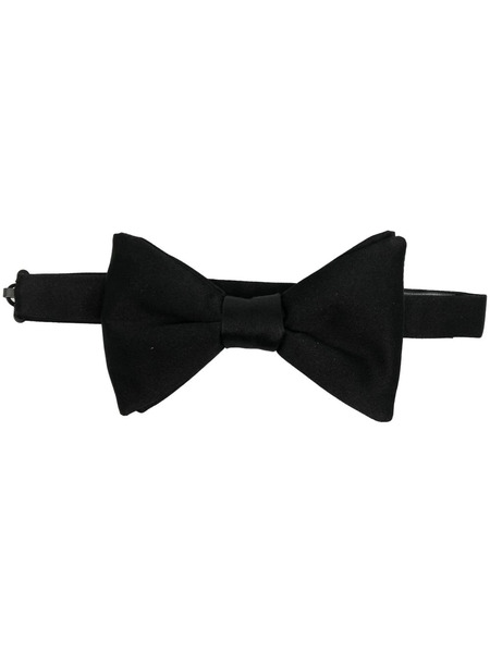  Zegna Papillon Silk Bow Tie - Black 
