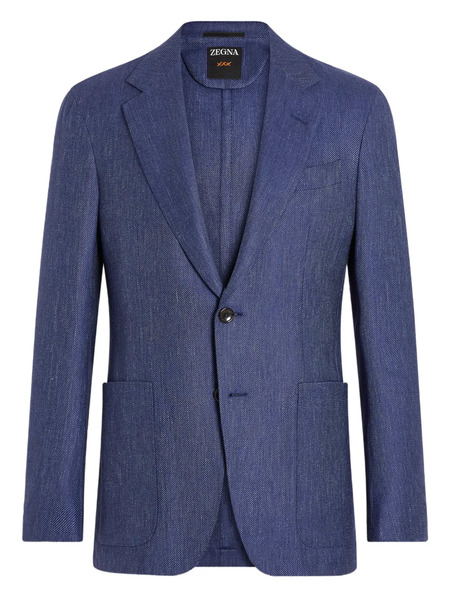  Zegna Patch-pocket Blazer - Blue 
