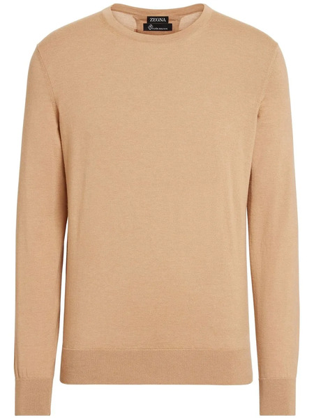  Zegna Pure Vicuna Crewneck Sweatshirt - Neutrals 