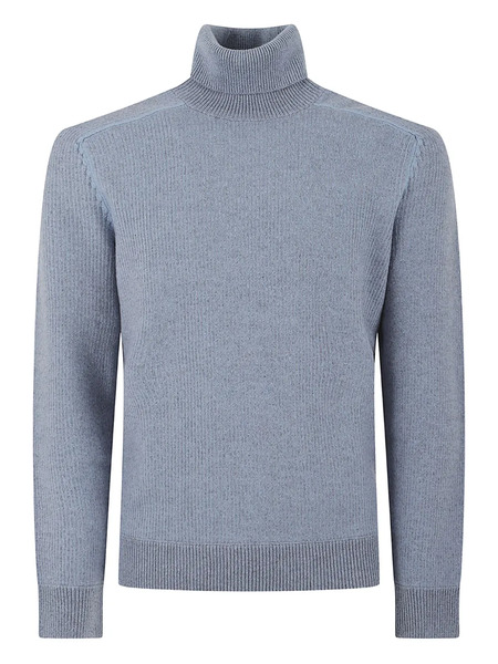  Zegna Roll-neck Sweater - Blue 
