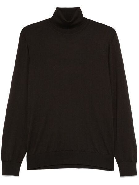 Zegna Roll-neck Sweater - Brown 
