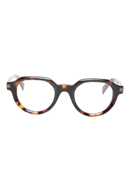  Zegna Round-frame Glasses - Brown 
