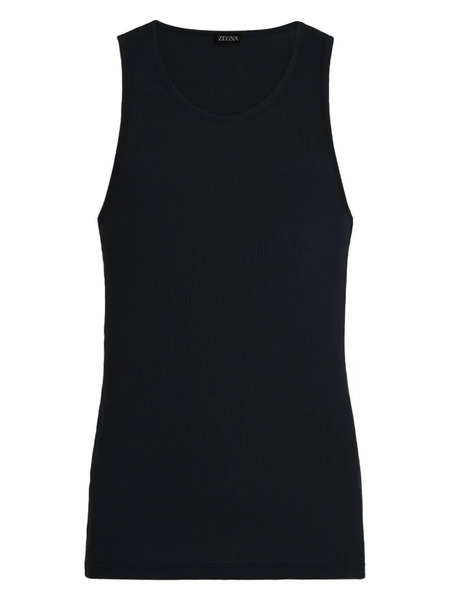  Zegna Scoop-neck Tank Top - Blue 
