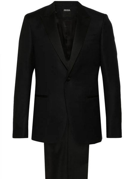  Zegna Single-breasted Wool Suit - Black 