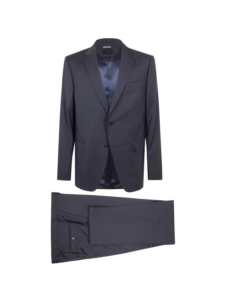  Zegna Single-breasted Wool Suit - Black 