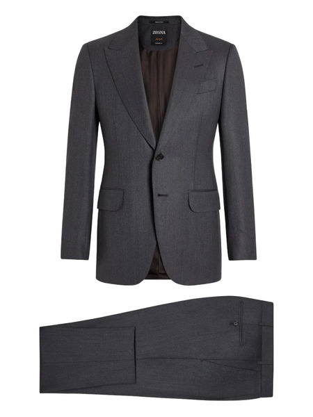  Zegna Single-breasted Wool Suit - Grey 