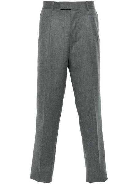  Zegna Slim-cut Wool Trousers - Grey 