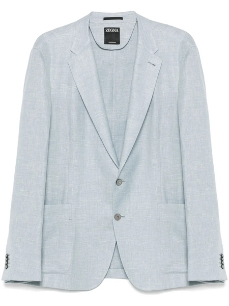  Zegna Slub-texture Blazer - Blue 