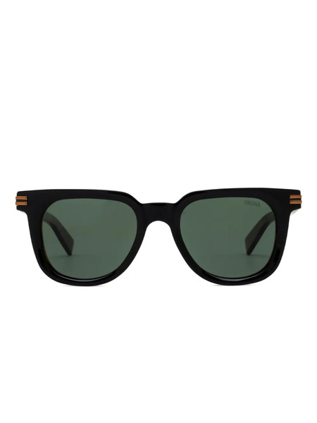  Zegna Square-frame Sunglasses - Black 
