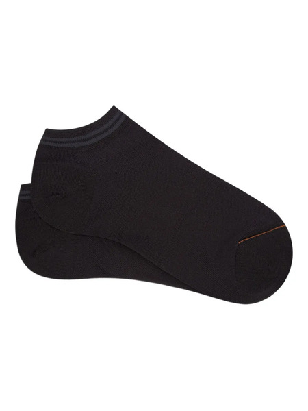  Zegna Stripe-trim Socks - Black 