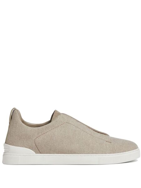  Zegna Triple Stitch Sneakers - Neutrals 
