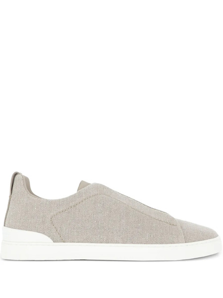  Zegna Triple Stitch Sneakers - Neutrals 
