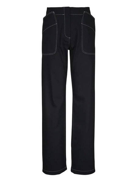  Zero + Maria Cornejo Eda Topstitching Pocket Trousers - Black 