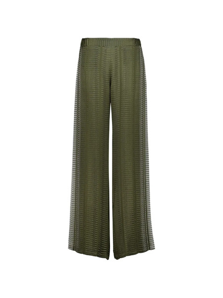  Zeus+dione Alcestes Textured Trousers - Green 