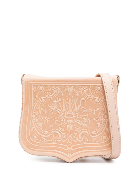  Zeus+dione Embossed-design Leather Crossbody Bag - Neutrals 