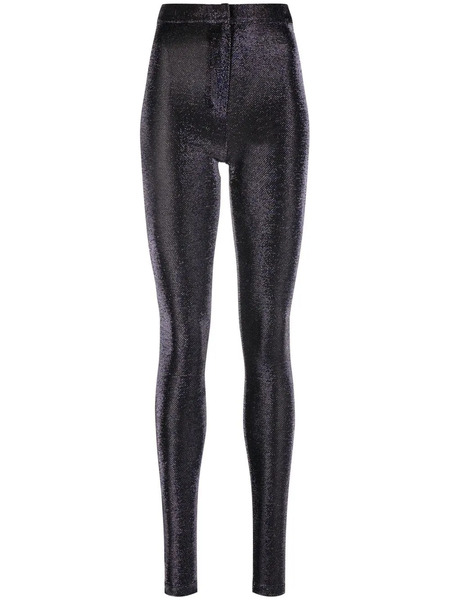  Zeynep Arcay Luminous-finish Super-skinny Trousers - Blue 