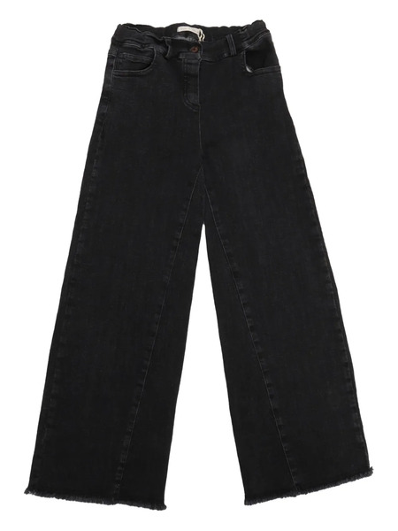  Zhoe & Tobiah Frayed-hem Elasticated Trousers - Black 