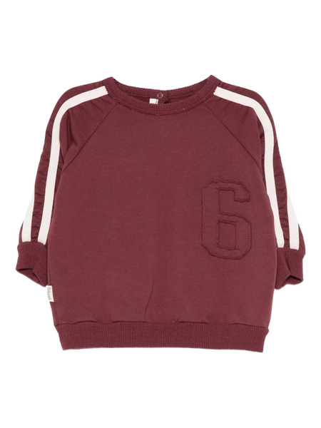  Zhoe & Tobiah Stripe-detail Sweatshirt - Red 