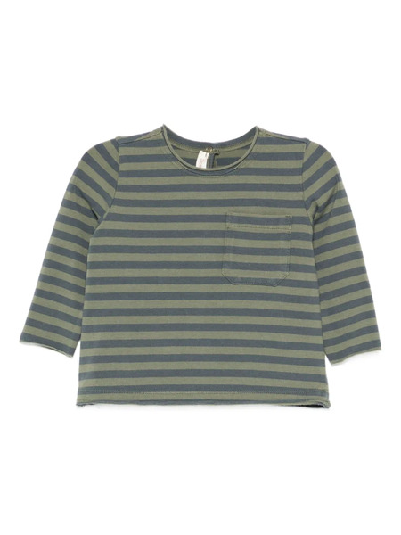  Zhoe & Tobiah Striped Pocket Top - Green 