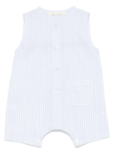  Zhoe & Tobiah Striped Romper - Blue 