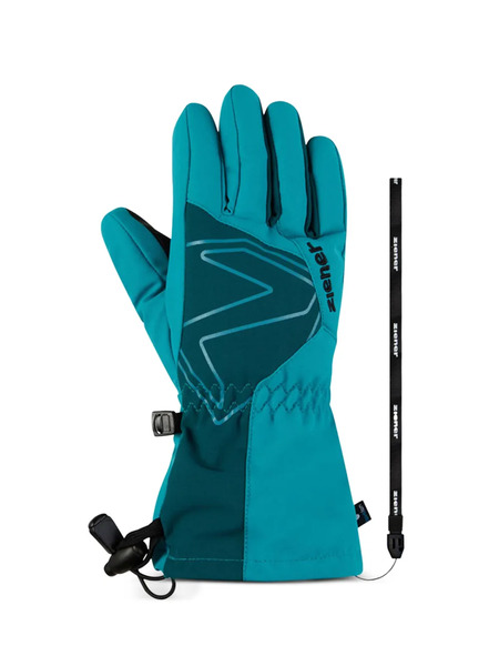  Ziener Colourblock Gloves - Blue 