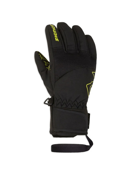  Ziener Geometric Print Gloves - Black 