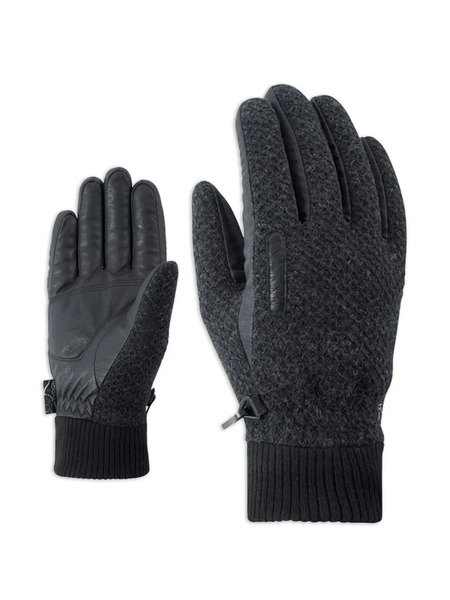  Ziener Ribbed-cuff Gloves - Black 