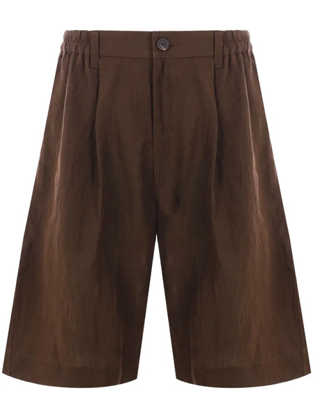  Ziggy Chen Layered Bermuda Shorts - Brown 