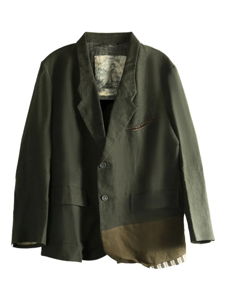  Ziggy Chen Panelled Blazer - Green 