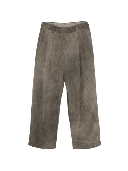  Ziggy Chen Pinstriped Pleated Trousers - Grey 
